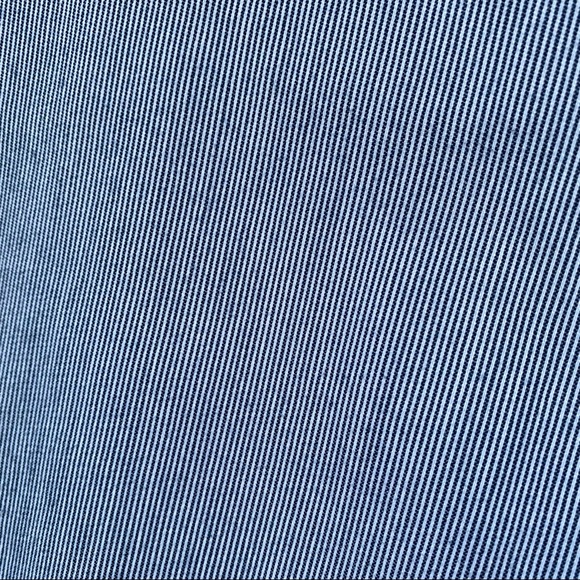 Kim Rogers Pinstriped navy blue & white Stretch Bermudas Preppy Golf cuf… - Picture 2 of 7